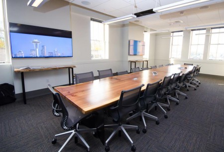 conference room with big table