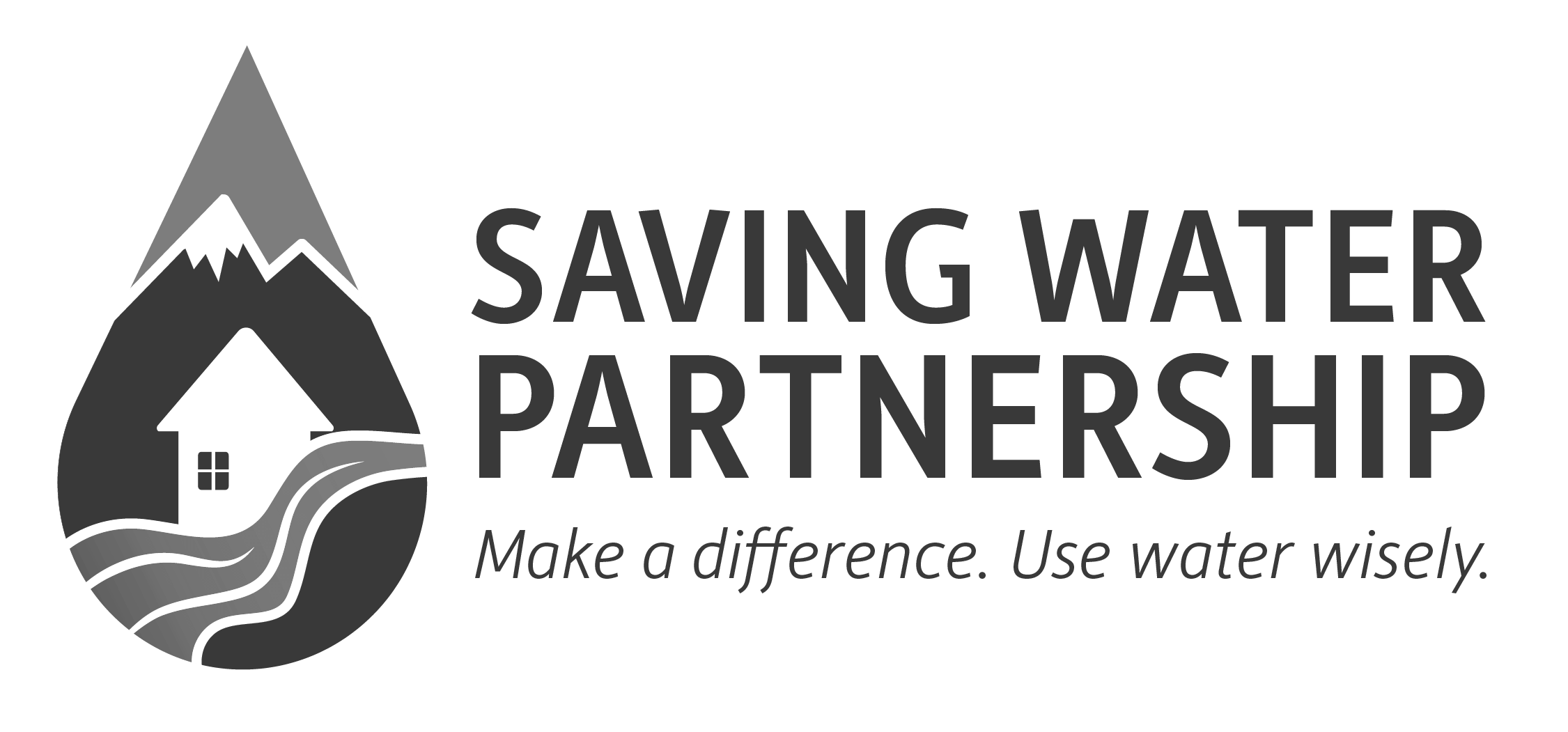 Logo: Saving Water Partnership. Make a difference. Use water wisely.